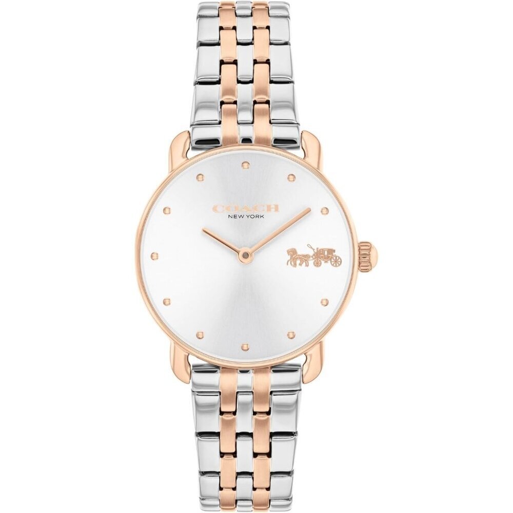 Women's Gold Silver 2H Quartz Watch Stainless Steel Bracelet Water Resistant